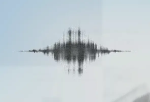 Faites entendre votre voix unique Onde sonore illustrant votre voix de marque, reflétant votre expertise et renforçant la reconnaissance de votre activité grâce à la conception rédaction.